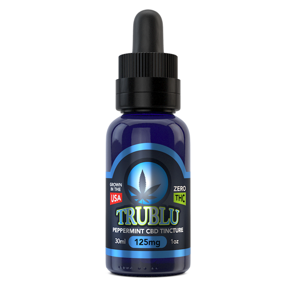 TruBlu Peppermint – CBD Tincture 125mg by Blue Moon Hemp - CBD On Demand