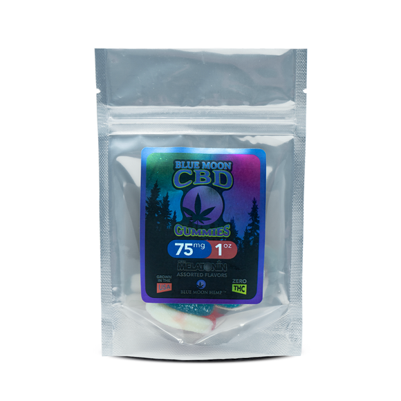 Gummies w/Melatonin – 1oz 75mg by Blue Moon Hemp - CBD On Demand