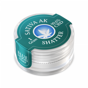 SATIVA AK47 CBD SHATTER (HALF OR FULL GRAM) by Blue Moon Hemp - CBD On Demand