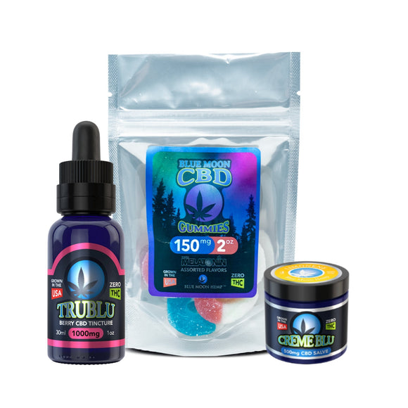 CBD Wellness Bundle (1700MG CBD) by Blue Moon Hemp - CBD On Demand